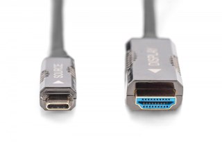 Digitus Kabel adapter hybrydowy AOC USB Typ C na HDMI 4K 60Hz 20m