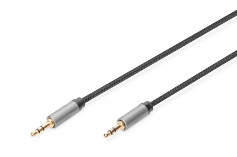 Digitus Kabel połączeniowy audio MiniJack Stereo Typ 3.5mm/3.5mm M/M nylon 3m Digitus Kabel połączeniowy audio MiniJack Stereo Typ 3.5mm/3.5mm M/M nylon 3m