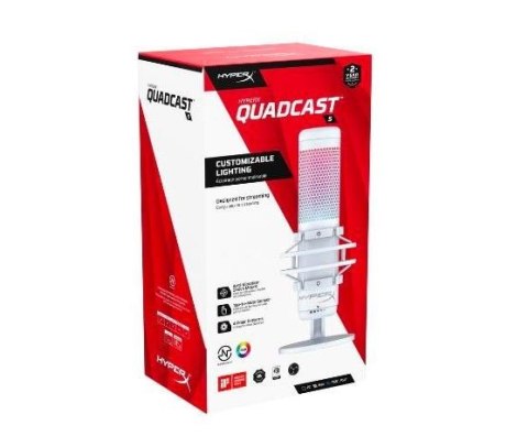 HyperX Mikrofon QuadCast S White HyperX Mikrofon QuadCast S White