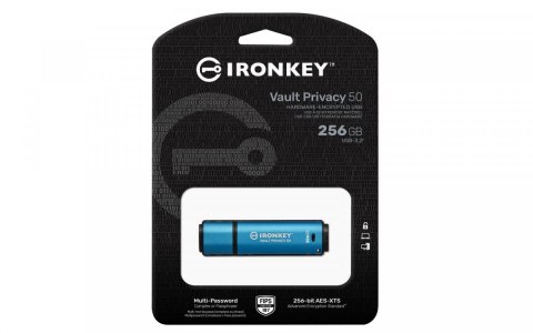 Kingston Pendrive 256GB IronKey Vault Privacy 50 AES-256 FIPS-197 Kingston Pendrive 256GB IronKey Vault Privacy 50 AES-256 FIPS-197