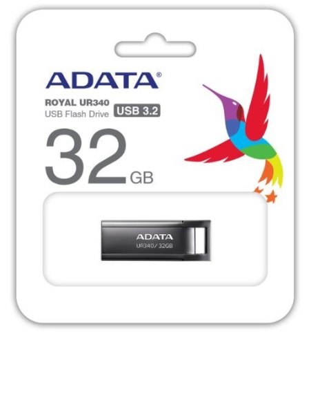 Adata Pendrive UR340 32GB USB3.2 Gen1 Czarny Adata Pendrive UR340 32GB USB3.2 Gen1 Czarny