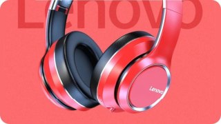 Lenovo Słuchawki nauszne bluetooth HD200 Czerwone