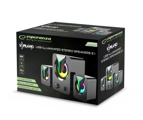 Esperanza Głośniki 2.1 USB Rainbow Soprano Esperanza Głośniki 2.1 USB Rainbow Soprano