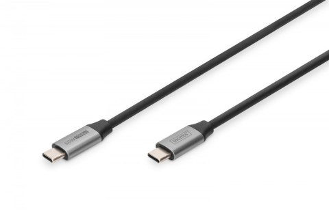 Digitus Kabel połączeniowy USB 3.0 60W/5Gbps Typ USB C/USB C M/M 1m Czarny Digitus Kabel połączeniowy USB 3.0 60W/5Gbps Typ USB C/USB C M/M 1m Czarny