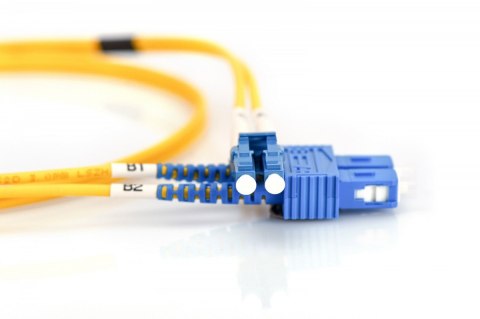 Digitus Patch cord światłowodowy FO LC/SC, duplex, SM 9/125, OS2, LSOH, 1m, żółty Digitus Patch cord światłowodowy FO LC/SC, duplex, SM 9/125, OS2, LSOH, 1m, żółty