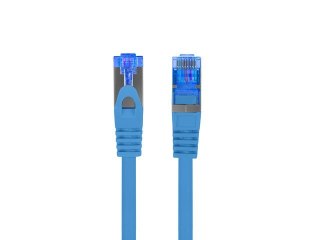 Lanberg Patchcord kat.6a S/FTP LSZH CCA 0.25m niebieski fluke