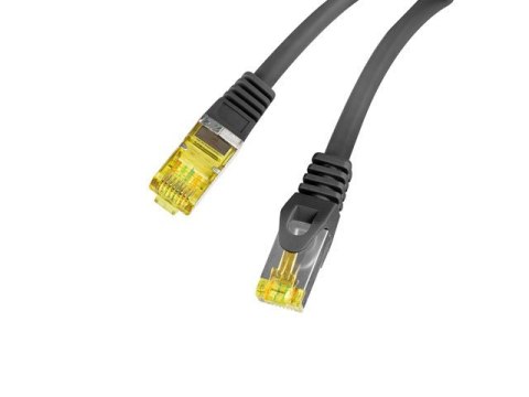 Lanberg Patchcord kat.6a S/FTP LSZH CU 2m fluke passed czarny Lanberg Patchcord kat.6a S/FTP LSZH CU 2m fluke passed czarny