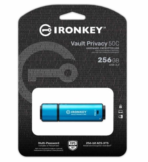 Kingston Pendrive 256GB IronKey Vault Privacy 50C AES-256 FIPS-197 Kingston Pendrive 256GB IronKey Vault Privacy 50C AES-256 FIPS-197