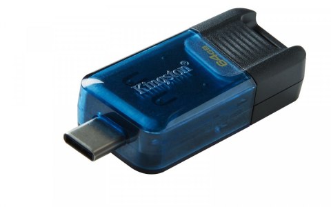 Kingston Pendrive 64GB DT80M 200MB/s USB-C 3.2 Gen1 Kingston Pendrive 64GB DT80M 200MB/s USB-C 3.2 Gen1