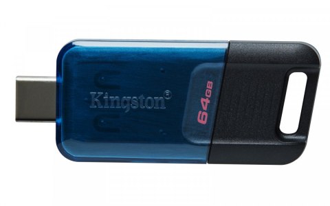 Kingston Pendrive 64GB DT80M 200MB/s USB-C 3.2 Gen1 Kingston Pendrive 64GB DT80M 200MB/s USB-C 3.2 Gen1