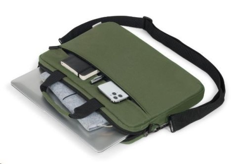 DICOTA Torba do notebooka 14-15.6 cali BASE XX Slim Case oliwkowa zieleń