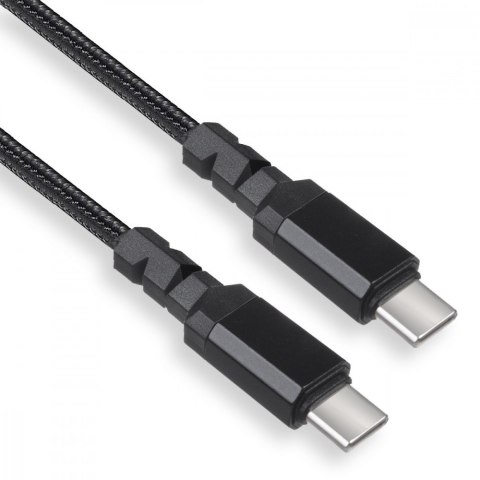 Maclean Kabel 2x USB-C 100W 1m wspierajacy PD przesyl danych do 10Gbps MCE491 Czarny Maclean Kabel 2x USB-C 100W 1m wspierajacy PD przesyl danych do 10Gbps MCE491 Czarny