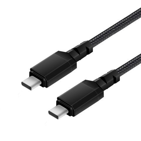 Maclean Kabel 2x USB-C 100W 1m wspierajacy PD przesyl danych do 10Gbps MCE491 Czarny Maclean Kabel 2x USB-C 100W 1m wspierajacy PD przesyl danych do 10Gbps MCE491 Czarny