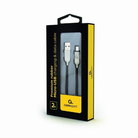 Gembird Kabel Micro-USB 2m czarny Gembird Kabel Micro-USB 2m czarny