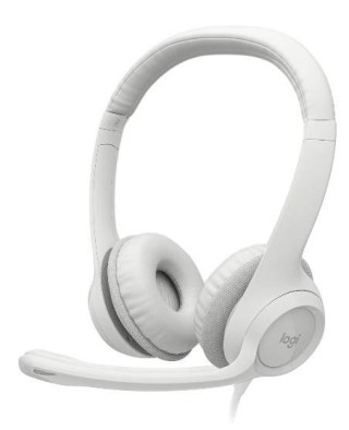 Logitech Zestaw słuchawkowy H390 Off-White 981-001286