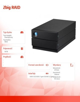 LaCie Dysk 2big RAID 16TB 3,5 STHJ16000800