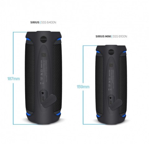 Sencor Głośnik Bluetooth SSS 6400 Sirius 30W, TWS, NFC, IPX6 Czarny Sencor Głośnik Bluetooth SSS 6400 Sirius 30W, TWS, NFC, IPX6 Czarny