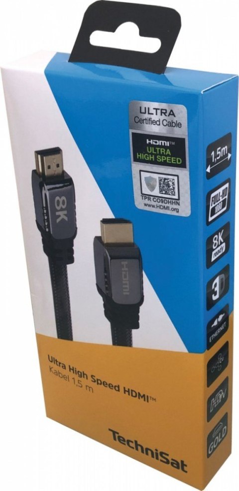 TechniSat Kabel Ultra High Speed HDMI 2.1 8K 1,5m TechniSat Kabel Ultra High Speed HDMI 2.1 8K 1,5m