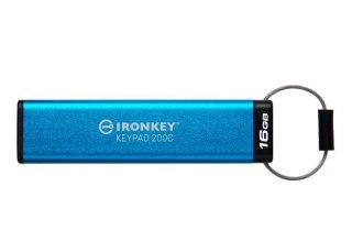 Kingston Pendrive 16GB IronKey Keypad 200C USB-C FIPS140-3 Lvl3 AES-256