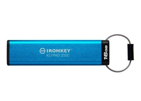 Kingston Pendrive 16GB IronKey Keypad 200C USB-C FIPS140-3 Lvl3 AES-256 Kingston Pendrive 16GB IronKey Keypad 200C USB-C FIPS140-3 Lvl3 AES-256