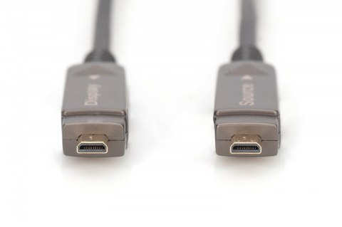 Digitus Kabel hybrydowy AOC HDMI 2.0 Premium High Speed Ethernet 4K60Hz UHD HDMI D/A HDMI D/A M/M z odłączanym wtykiem, 10m, Czarny Digitus Kabel hybrydowy AOC HDMI 2.0 Premium High Speed Ethernet 4K60Hz UHD HDMI D/A HDMI D/A M/M z odłączanym wtykiem, 10m, Czarny