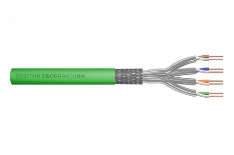 Digitus Kabel teleinformatyczny instalacyjny kat.8.2, S/FTP, Dca, AWG 22/1, LSOH, 50m, Zielony Digitus Kabel teleinformatyczny instalacyjny kat.8.2, S/FTP, Dca, AWG 22/1, LSOH, 50m, Zielony