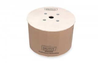 Digitus Kabel teleinformatyczny instalacyjny zewnętrzny kat.7, S/FTP, Eca, drut, AWG 23/1, PE, 1000m, czarny, szpula