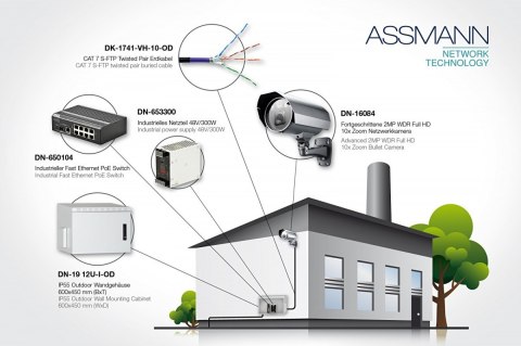 Digitus Kabel teleinformatyczny instalacyjny zewnętrzny kat.7, S/FTP, Eca, drut, AWG 23/1, PE, 1000m, czarny, szpula Digitus Kabel teleinformatyczny instalacyjny zewnętrzny kat.7, S/FTP, Eca, drut, AWG 23/1, PE, 1000m, czarny, szpula