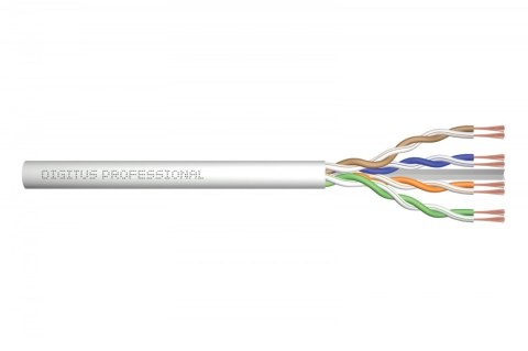 Digitus Kabel teleinformatyczny patchcordowy kat.6, U/UTP, linka, AWG 26/7, LSOH, 305m, szary, karton Digitus Kabel teleinformatyczny patchcordowy kat.6, U/UTP, linka, AWG 26/7, LSOH, 305m, szary, karton