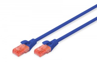 Digitus Patch cord U/UTP kat.6 PVC 1m Niebieski