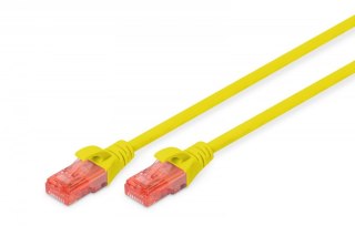 Digitus Patch cord U/UTP kat.6 PVC 1m Żółty