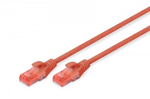 Digitus Patch cord nieekranowany U/UTP Kat.6 AWG 26/7 miedź LSOH 0,5m Czerwony Digitus Patch cord nieekranowany U/UTP Kat.6 AWG 26/7 miedź LSOH 0,5m Czerwony