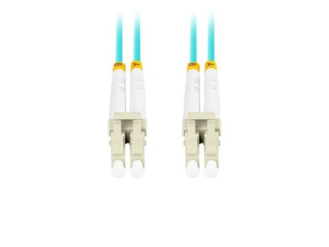 Lanberg Patchcord światłowodowy mm lc/upc-lc/upc duplex 3.0mm om3 50/125 0.5m aqua Lanberg Patchcord światłowodowy mm lc/upc-lc/upc duplex 3.0mm om3 50/125 0.5m aqua