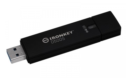 Kingston Pendrive 64GB D500S AES-256 FIPS 140-3 Lvl 3 Kingston Pendrive 64GB D500S AES-256 FIPS 140-3 Lvl 3