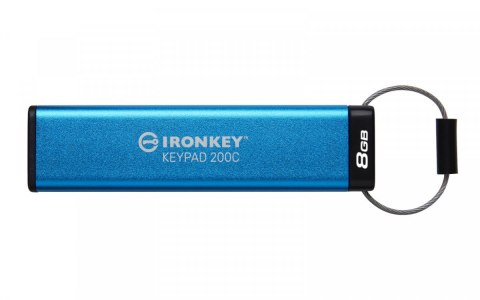 Kingston Pendrive 8GB IronKey Keypad 200C USB-C FIPS140-3 Lvl3 AES-256 Kingston Pendrive 8GB IronKey Keypad 200C USB-C FIPS140-3 Lvl3 AES-256