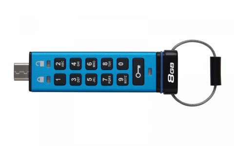 Kingston Pendrive 8GB IronKey Keypad 200C USB-C FIPS140-3 Lvl3 AES-256 Kingston Pendrive 8GB IronKey Keypad 200C USB-C FIPS140-3 Lvl3 AES-256