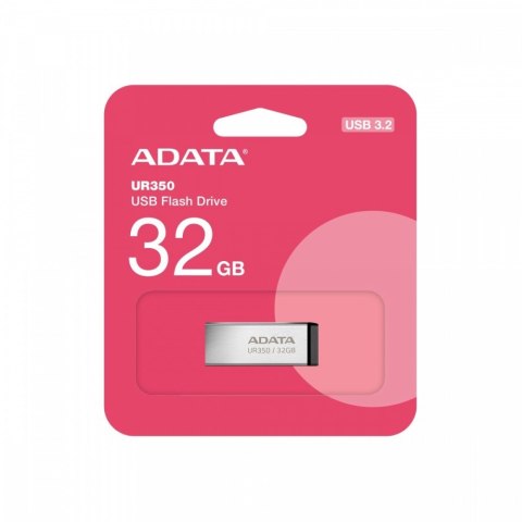 Adata Pendrive UR350 32GB USB3.2 Gen1 Metal czarny Adata Pendrive UR350 32GB USB3.2 Gen1 Metal czarny