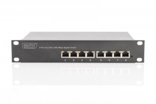 Digitus Przełącznik 10 cali Rack 8-portowy Gigabit Ethernet, 8x10/100/1000Mbps