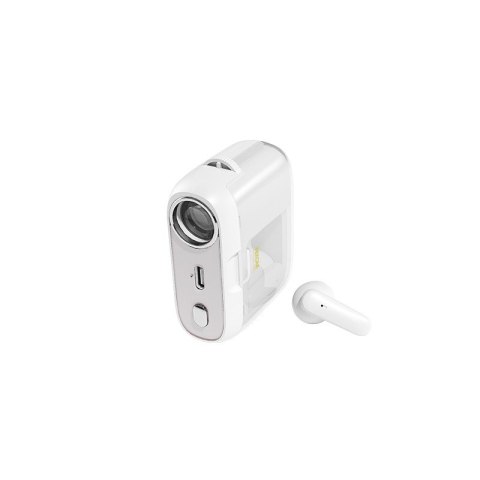 WEKOME Słuchawki bezprzewodowe S28 Pop Digital Series - Bluetooth V5.3 TWS z etui ładującym z funkcją projektora Białe WEKOME Słuchawki bezprzewodowe S28 Pop Digital Series - Bluetooth V5.3 TWS z etui ładującym z funkcją projektora Białe