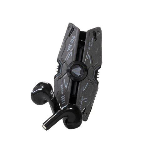 WEKOME Słuchawki bezprzewodowe VB06 Mecha Series - Bluetooth V5.3 TWS z etui ładującym Czarne WEKOME Słuchawki bezprzewodowe VB06 Mecha Series - Bluetooth V5.3 TWS z etui ładującym Czarne