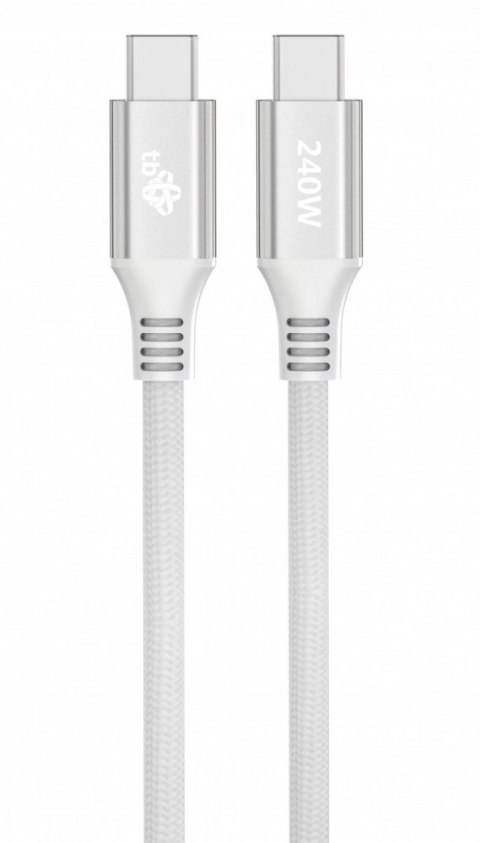 TB Kabel USB C - USB C 1m 240W biały TB Kabel USB C - USB C 1m 240W biały