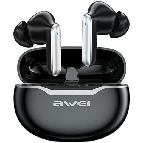 AWEI Słuchawki stereo Bluetoth T50 TWS Czarne AWEI Słuchawki stereo Bluetoth T50 TWS Czarne