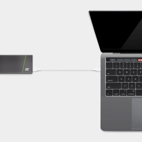 Green Cell Kabel PowerStream USB-C do USB-C 2m, PD 60W, QC 3.0, biały Green Cell Kabel PowerStream USB-C do USB-C 2m, PD 60W, QC 3.0, biały