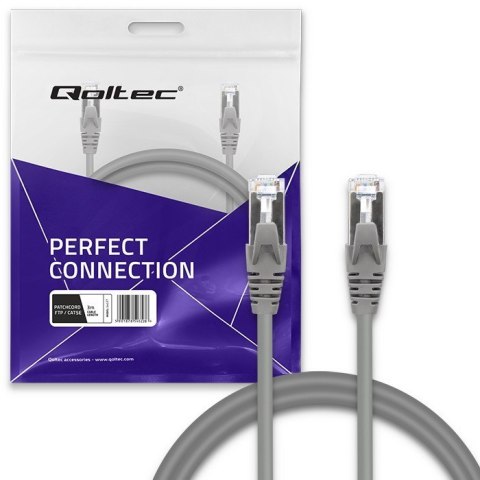 Qoltec Kabel patchcord FTP | CAT5e | 2 x RJ-45 | 3m Qoltec Kabel patchcord FTP | CAT5e | 2 x RJ-45 | 3m