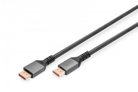 Digitus Kabel połączeniowy PREMIUM DisplayPort 2.1 16K 60Hz DP/DP M/M 1m Czarny Digitus Kabel połączeniowy PREMIUM DisplayPort 2.1 16K 60Hz DP/DP M/M 1m Czarny