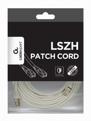 Gembird Patch cord kat.6A S/FTP LSZH 15m szary