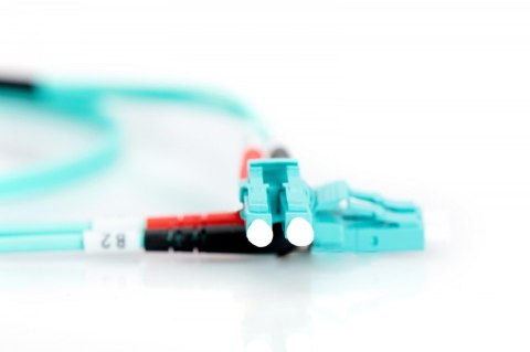 Digitus Patch cord światłowodowy FO LC/LC, dplx, MM 50/125, OM3, LSOH, 1m, turkusowy Digitus Patch cord światłowodowy FO LC/LC, dplx, MM 50/125, OM3, LSOH, 1m, turkusowy
