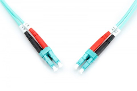 Digitus Patch cord światłowodowy FO LC/LC, dplx, MM 50/125, OM3, LSOH, 1m, turkusowy Digitus Patch cord światłowodowy FO LC/LC, dplx, MM 50/125, OM3, LSOH, 1m, turkusowy