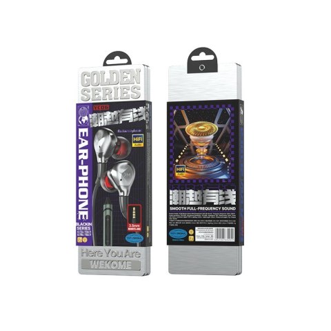 WEKOME Słuchawki przewodowe HiFi jack 3,5 mm Czarne WEKOME Słuchawki przewodowe HiFi jack 3,5 mm Czarne