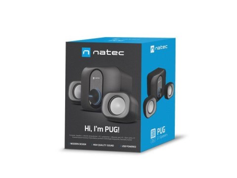 Natec Głośniki PUG 11W RMS 2.1 Czarne Natec Głośniki PUG 11W RMS 2.1 Czarne